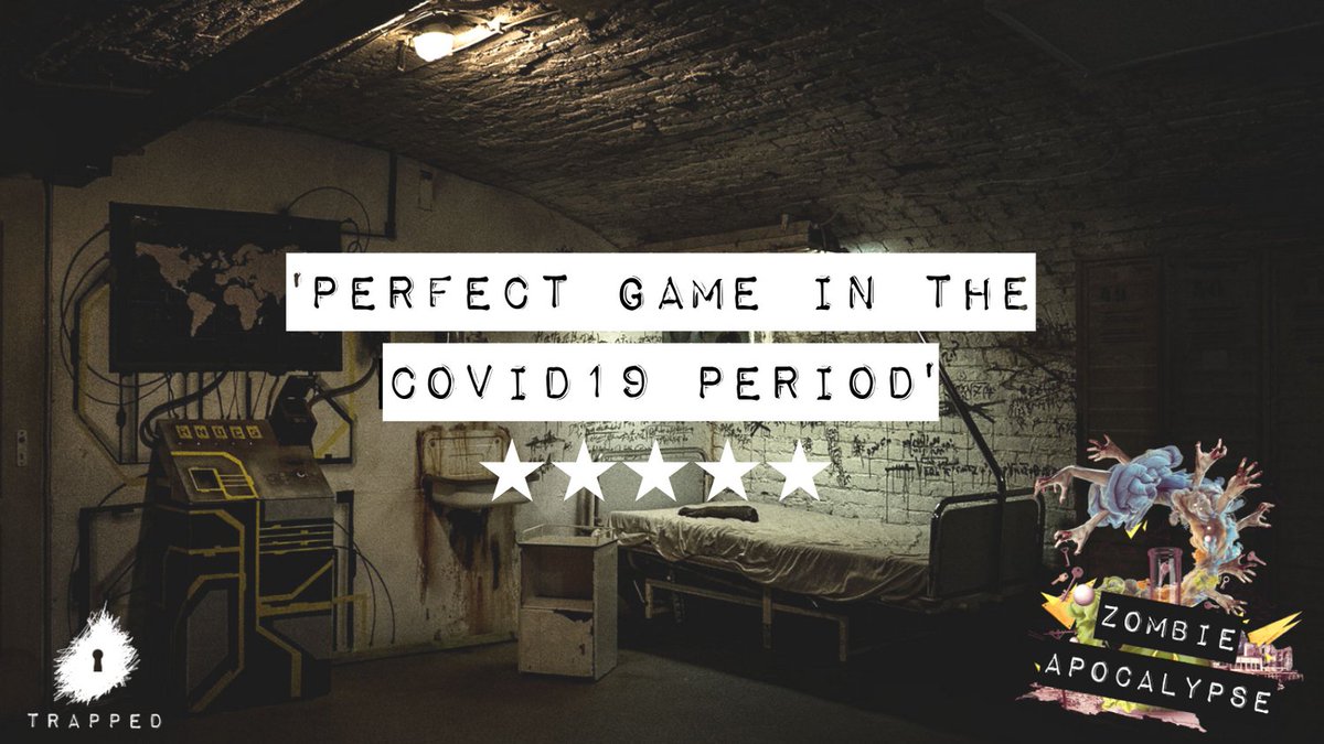 trappedldn's tweet photo. Our #online #escaperooms are an ideal way to connect with friends and family during the pandemic, but no more so than #ZombieApocalypse!

Can you save humanity in your slippers?

Book now at https://t.co/KOlfbOOc53

This #review and many more can be found on our website. https://t.co/u1CKax4zoD