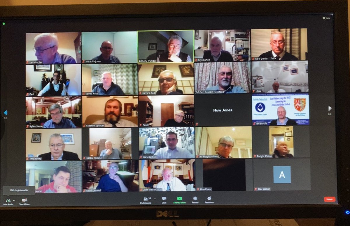 Another excellent <a href="/TeifiLodge/">Teifi Lodge 4648</a> zoom meeting last night, on our lodge night. Great talk from W. Bro Barrie about the lodge.  Looking forward to the next instalment! Huge thanks to all our virtual visitors, especially the Provincial team! <a href="/WestWalesMason/">West Wales Mason</a> <a href="/JamesRossAJR/">PGM West Wales MEGS</a> <a href="/DirkdenH/">Dirk den Hartog</a>