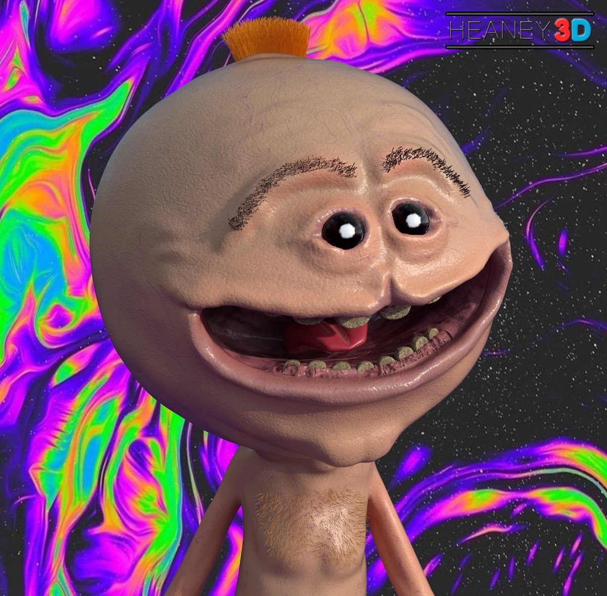 Mr Meeseeks Alt - Rick and Morty  #3d #art #fanart #character #model #sculpt #mrmeeseeks #rickandmorty #cg #cgi #3dart #gamer #gaming #gamedev #gamedevelopment #creepy #dirty #nasty #realistic #scary