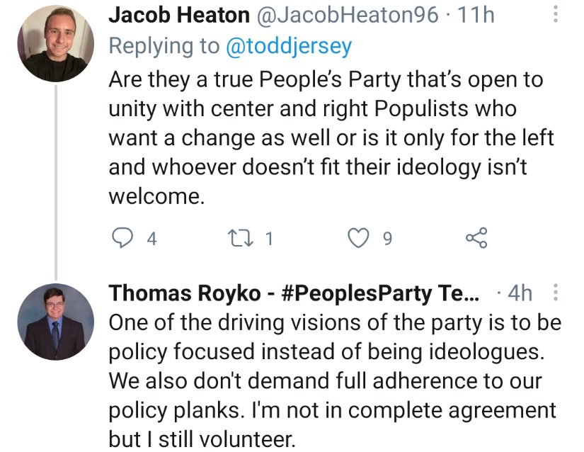Apologies to Mr.  @JacobHeaton96 but Thomas LIED to you. MPP/PP is NEVER "policy driven." They are "Celebrity Left," social media, & PR driven. He's their tech minion. Remember, they consider themselves "center-right populist progressive." #ThomasLies  #MPTea  #RecallMPP  #UnfollowMPP
