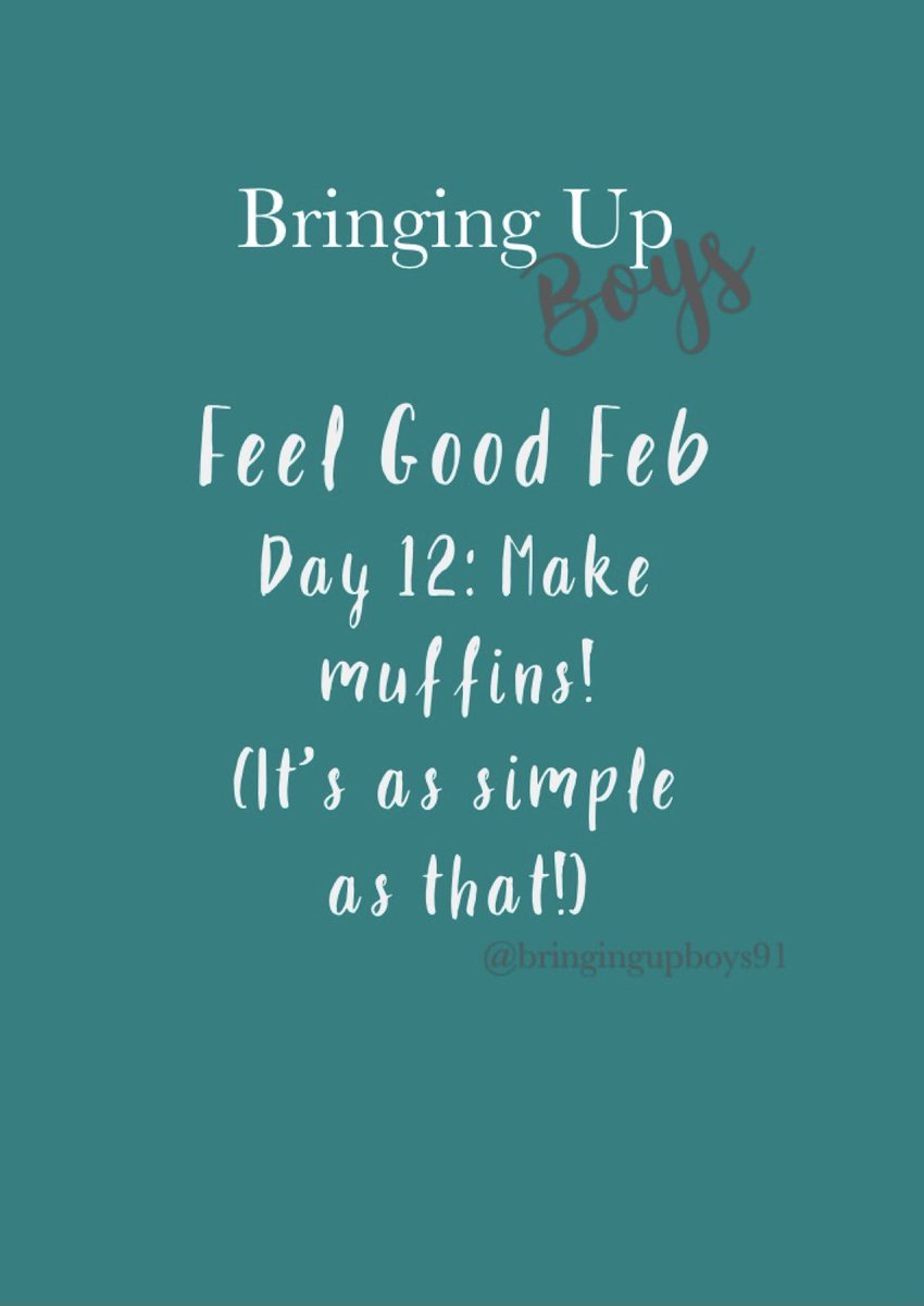 bringingupboys9's tweet photo. Day 12: Make Muffins! 

What’s nicer than the smell of freshly baked muffins? 

If you need baking inspo check out our baking page: https://t.co/rl4YWJAKDn

#MentalHealthMatters #MentalHealthAwareness #wellbeing #feelgoodfeb #baking https://t.co/VPd9VYxJgS