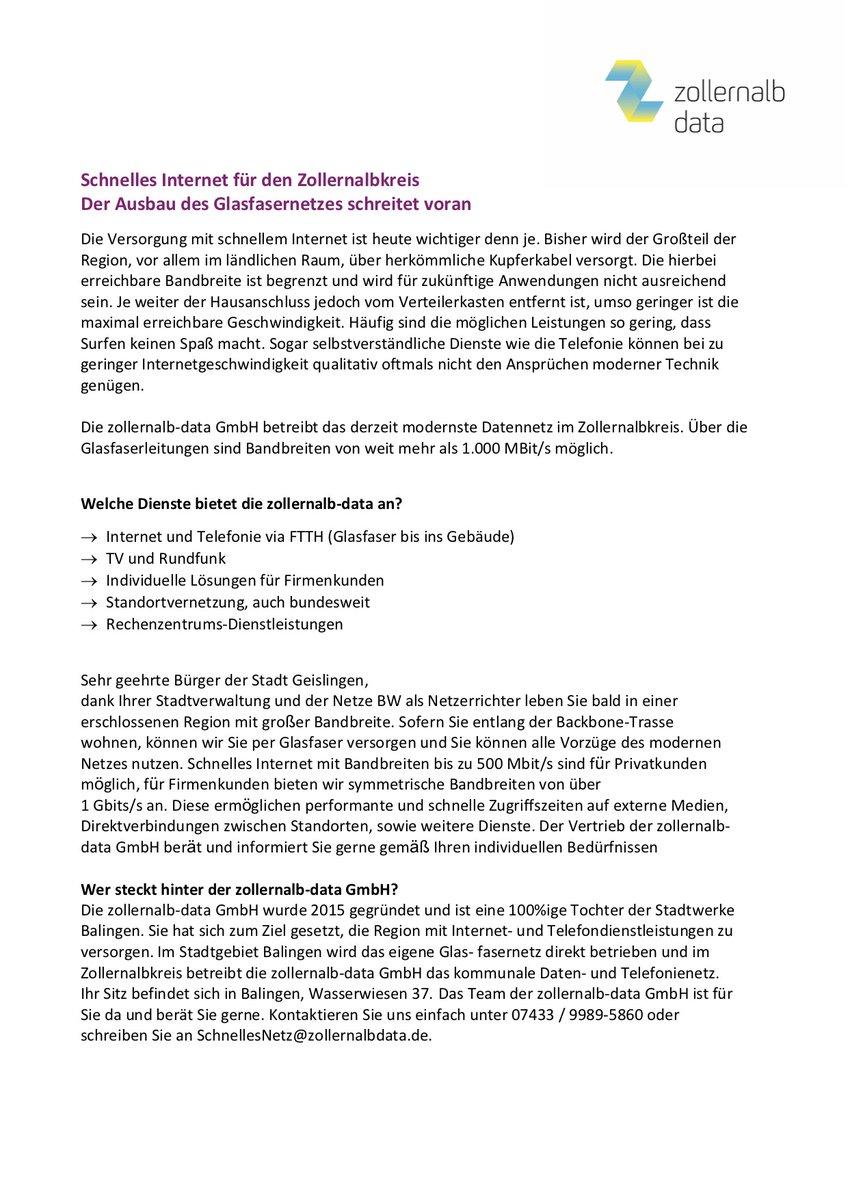 ZollernalbData's tweet photo. Der #GlasfaserNetzausbau geht weiter im #Zollernalbkreis. Im laufenden Jahr werden weitere #Kommunen an das #Backbone Netz angeschlossen. Seien sie gespannt was noch alles kommt! https://t.co/X9qlrBxnd2