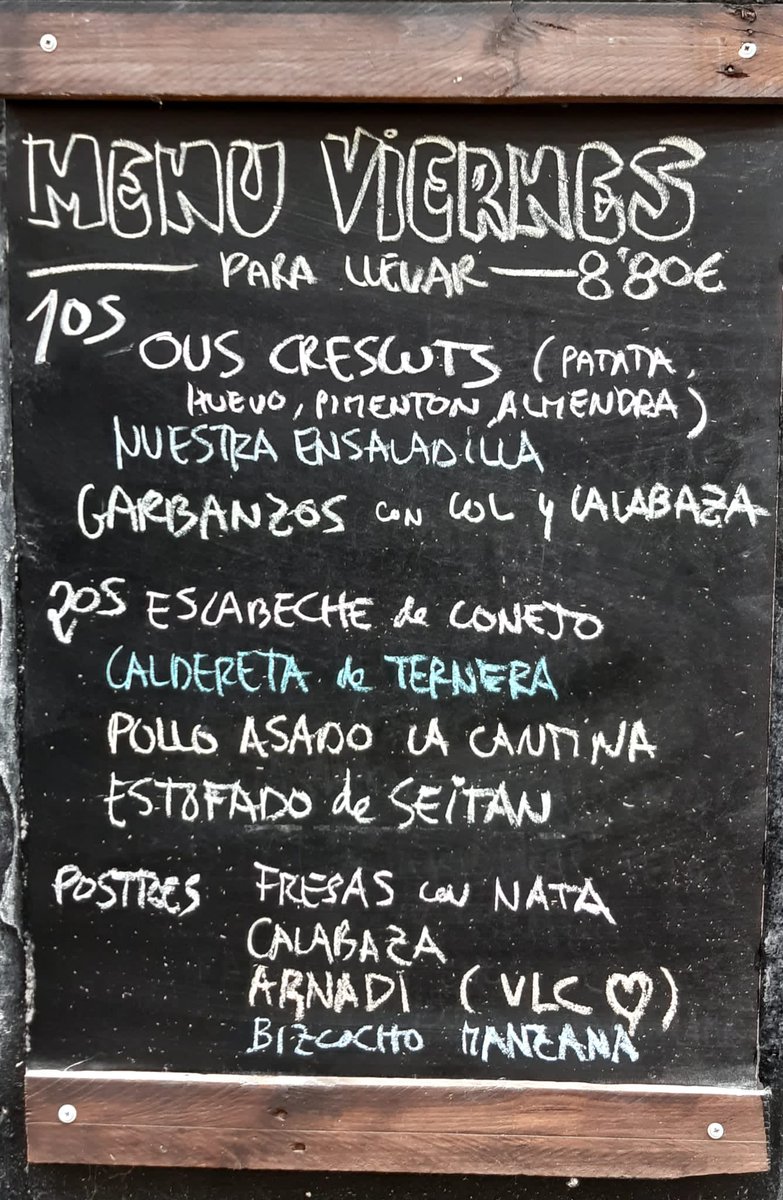 RuzafaLa's tweet photo. Recuerda reservar 653944026
Sábado abrimos con #esmorzaret
#arrosdemuntanya
#pollastrealast https://t.co/PP7Pu6V3Su
