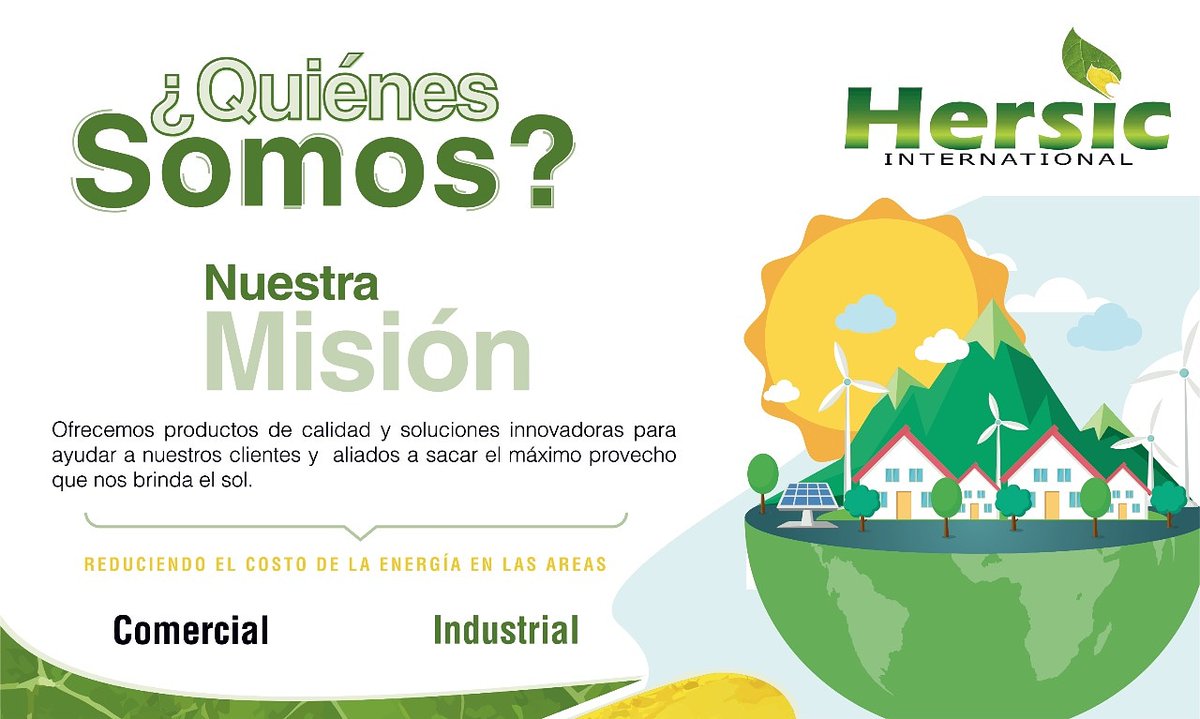 Hersicint's tweet photo. Conócenos un Poco.👨🏻🏫
Aqui te presentamos Nuestra Misión.
⚡🌱🌞
Estamos comprometidos con hacer esto realidad con todo el profesionalismo tanto de recurso humano como en lo tecnológico.
.
.
.
#vision #hersicinternational #hersic #energia #energiarenovable #proyectos https://t.co/AUod4OxNCI