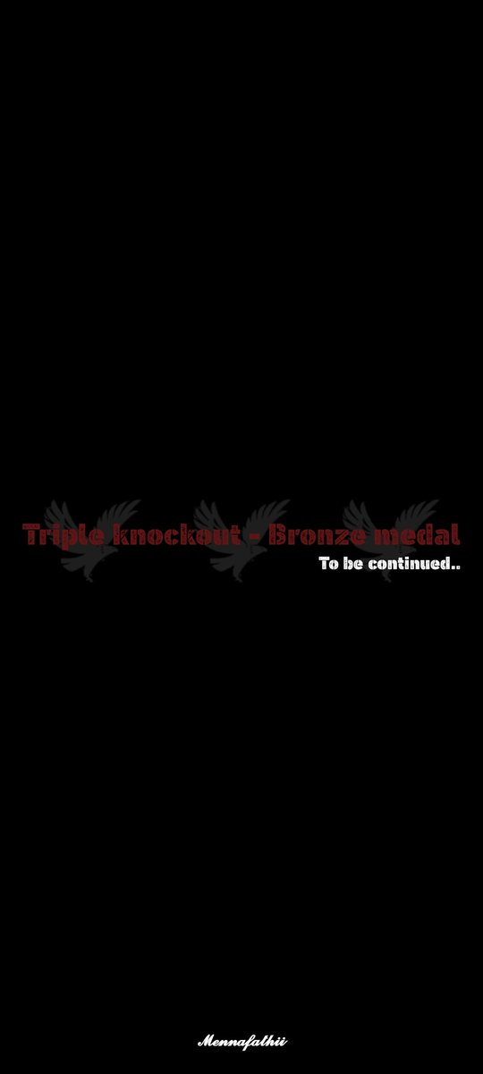 Triple knockout - Bronze and to be continued.. 