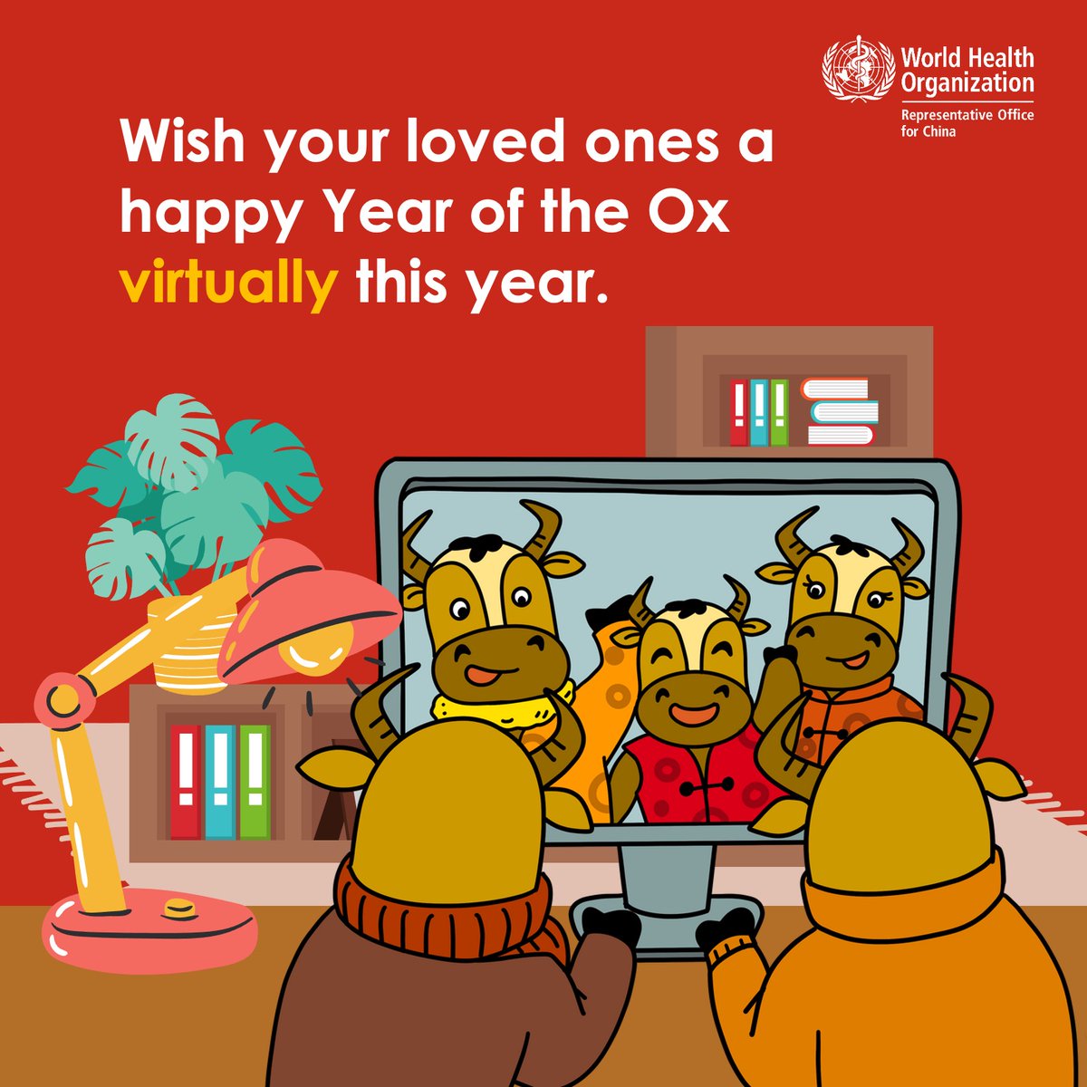 Celebrate  #LunarNewYear   virtually  if  #COVID19 is spreading in your community #YearOfTheOx  