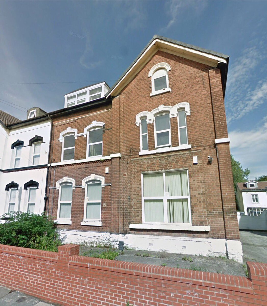 This is the property today at 12 Balmoral Road, Fairfield, Liverpool. According to Cavafy, the house “had eight rooms and a small plot of garden in front.” Photo via Google.