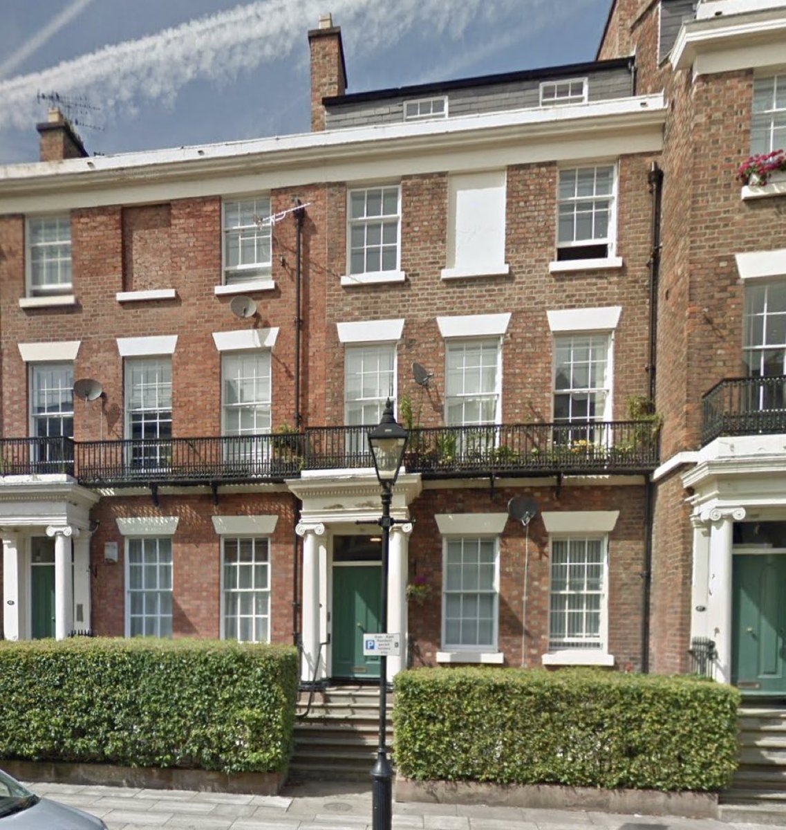 45 Huskisson Street, Toxteth, Liverpool, where the Cavafy family lived after moving from the property at Balmoral Road. Photo via Google.