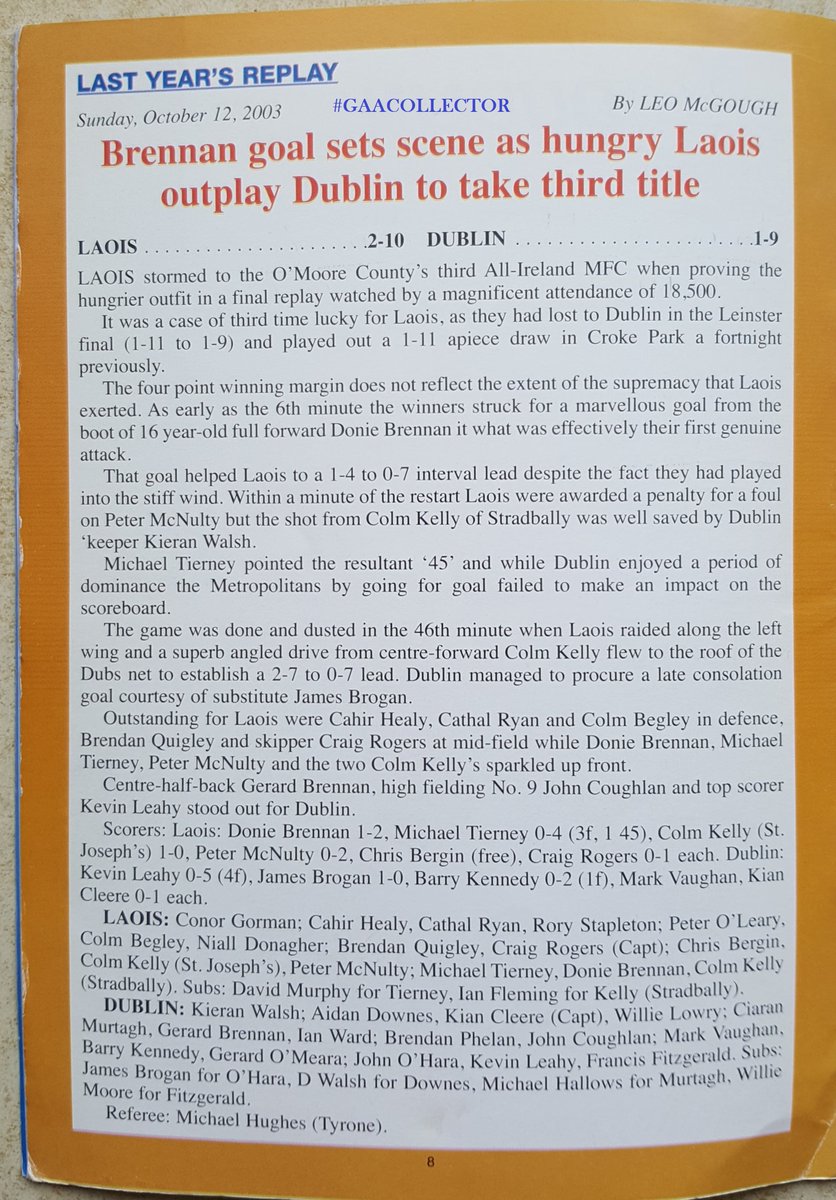 Dublin GAA Programme Collector tweet media