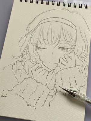 如月 圭 No Twitter バレンタインだし女の子描こうかなって思った訳 でもね 1枚ラフ描いて絶望して 1枚目 過去絵探してみたんですよ オリジナルの女の子って こんくらいしか描いた事ないのにビックリ 汗 うぅ 可愛い女の子描きたい 号泣 オリジナルイラスト