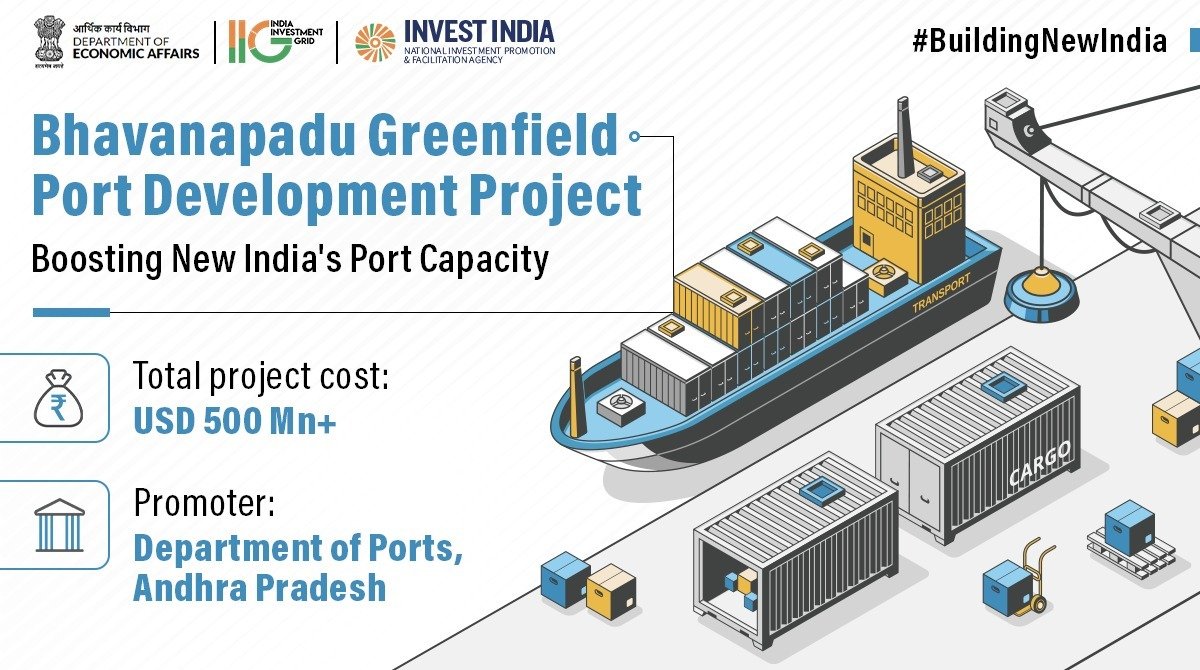 IIG_GoI's tweet photo. #BuildingNewIndia 

#NewIndia aims to increase cargo traffic volume handled by all ports from 758 MMT in FY 19 to 1,200 MMT by FY 25.

Explore #NIP projects on #IIG at https://t.co/EZZvlGUp2A #GrowWithIndia @ysjagan @AP_EDB https://t.co/ZuJ6bstEEG