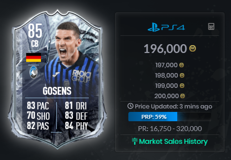 Fut Mentor On Twitter Now It Makes Sense Why Freeze Gosens Was The Most Popular Futbin Card This Morning