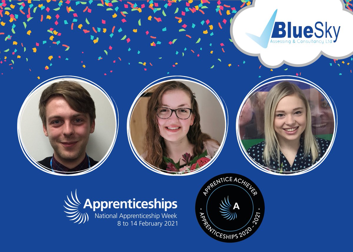 BlueSky_Ltd's tweet photo. #NAW2021 shines a light on the fab work that apprentices do 🌟

Here are some of our Business Admin apprentices who achieved in 2020!

Martha, from @NorfolkCC shares her journey 👇
https://t.co/aAS9eT1tn8 

#BlueSkyAssessing #Apprenticeships #BuildTheFuture #AppsGrad @TeamQEH https://t.co/n0b5Srigv1