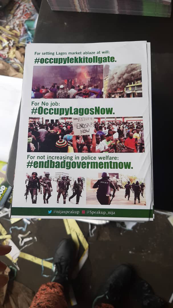 #OccupyLekkiTollGate posters are out! Grab your copy! #Noretreatnosurrender #EndBadGovernanceInNigeria #RevolutionNow #EndSARS