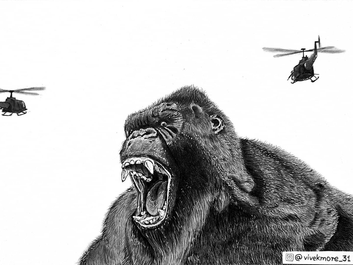 My Lovely King Kong Painting With the Pencil no # 03 — Steemit