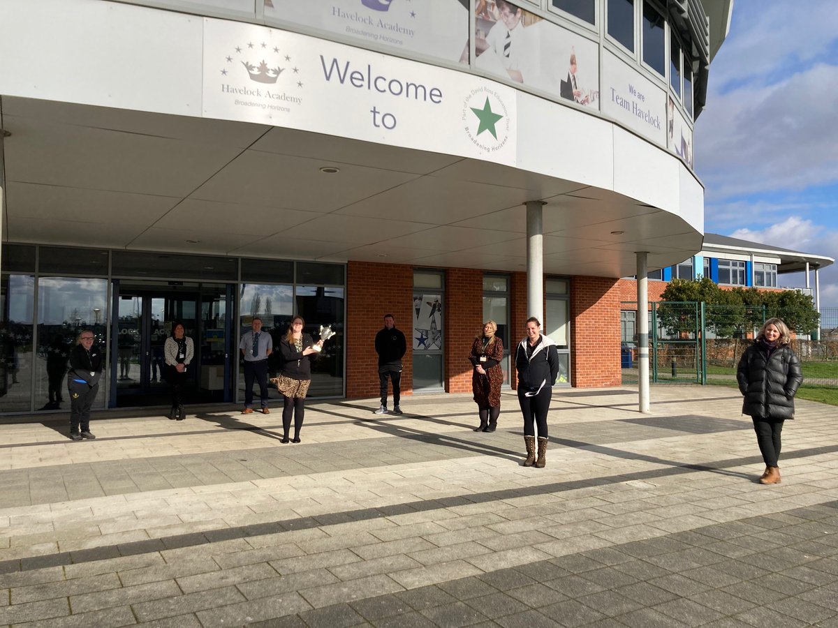 DRETsport's tweet photo. The first of the trophies for the January #LockdownCup winners has been presented to @HavelockAcademy today.
Well done to everyone who contributed towards the Havelock Academy January total of 5160km. #Congratulations # Teamwork https://t.co/PuQkBMEM7S