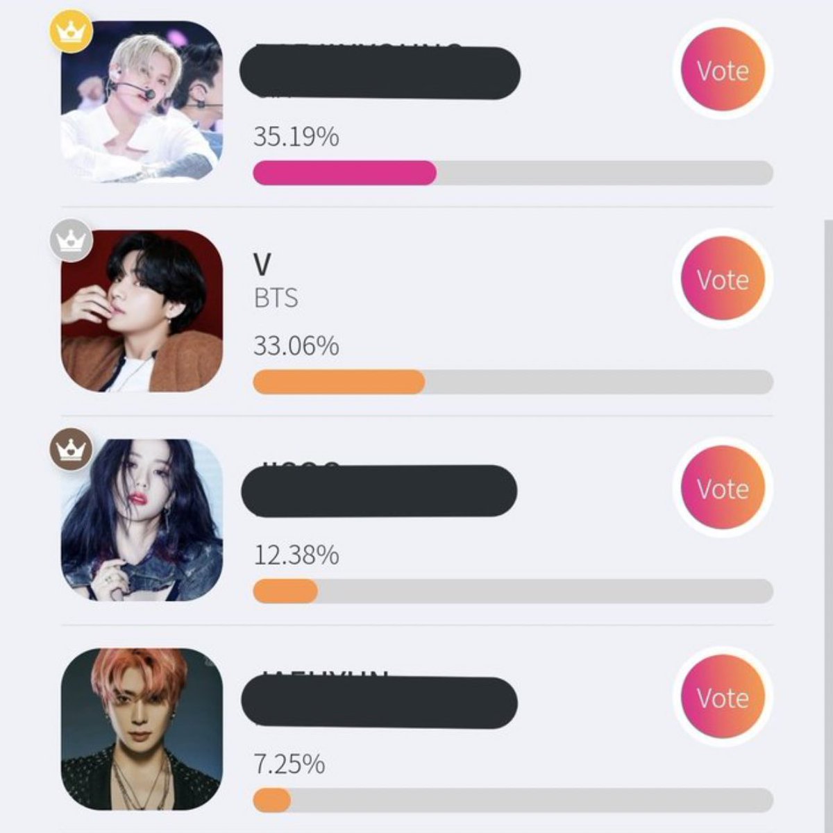  Vote for Kim Taehyung on StarPlay!— voting ends on feb 18th.•watch ads every hour to collect Silver Star Tokens.•1 ad = 10 Silver Star Tokens•max. of 5 ads every hourdownload starplay now! ios:  https://apps.apple.com/ph/app/%EC%8A%A4%ED%83%80%ED%94%8C%EB%A0%88%EC%9D%B4-starplay/id1470904745 android:  https://play.google.com/store/apps/details?id=kr.co.gleammedia.starplay