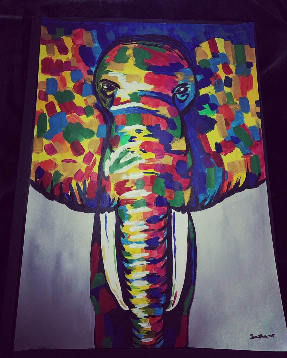 Sashjane2's tweet photo. 🎨🐘🌈 https://t.co/kkeWYEN3wB
