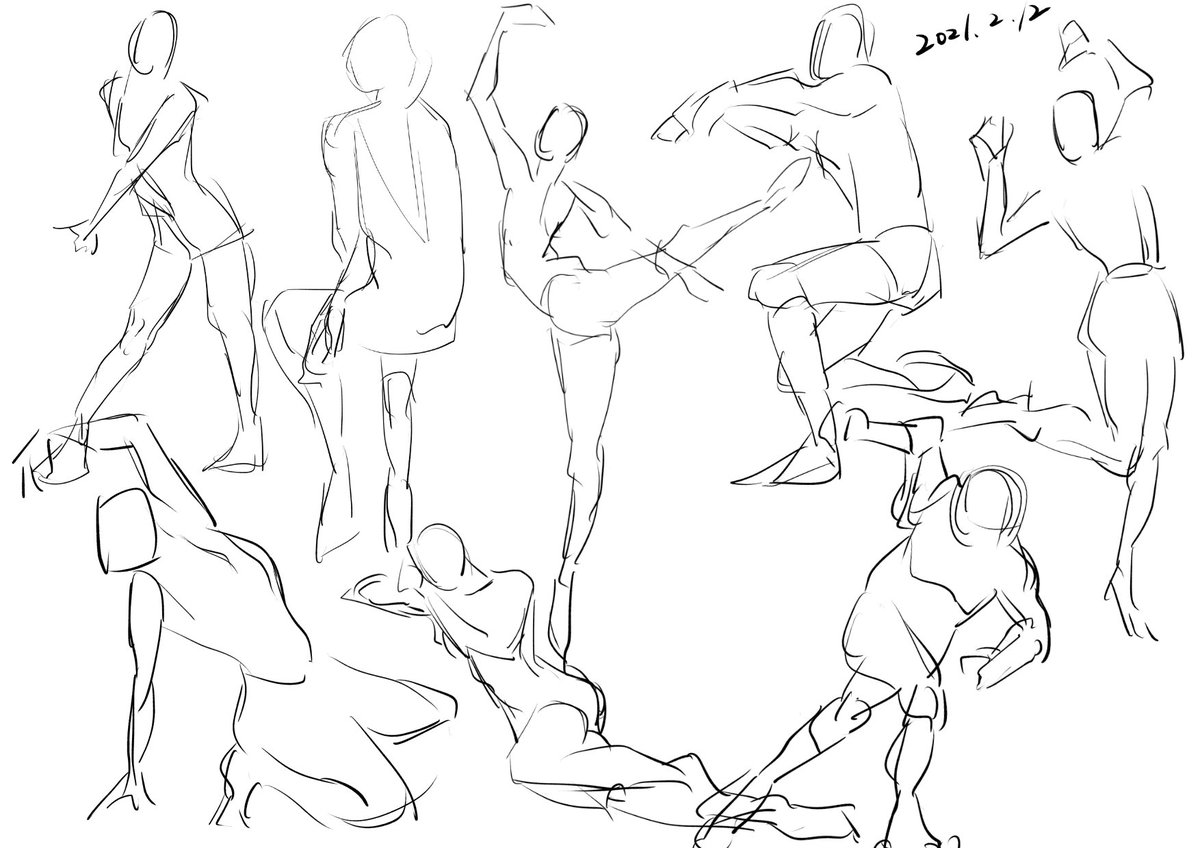 イラスト作品　クロッキー クロッキー作品群2004.10.26／クロッキーF美術館