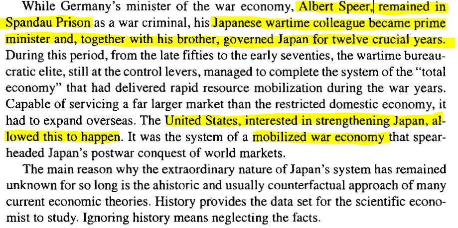 The US, UN, and international central banks were willing to allow this to continue for a while; Japan provided a useful bulwark against Soviet states (who were also attempting a rapid growth model).