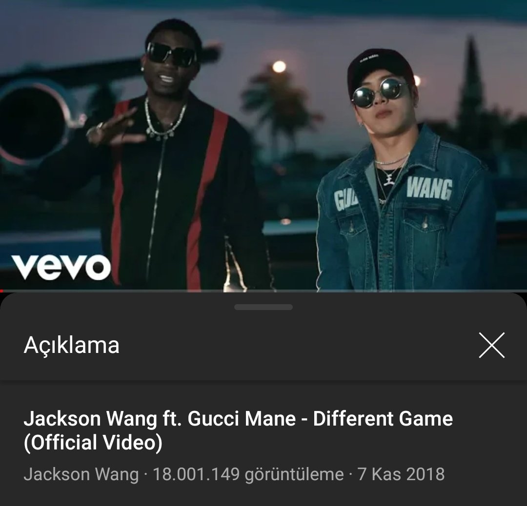 jacksonwturkey's tweet image. #YOUTUBE | #DifferentGame Youtube'da 18 milyon izlenmeyi geride bıraktı.

#JacksonWang #TEAMWANG #GOT7 #잭슨 #갓세븐