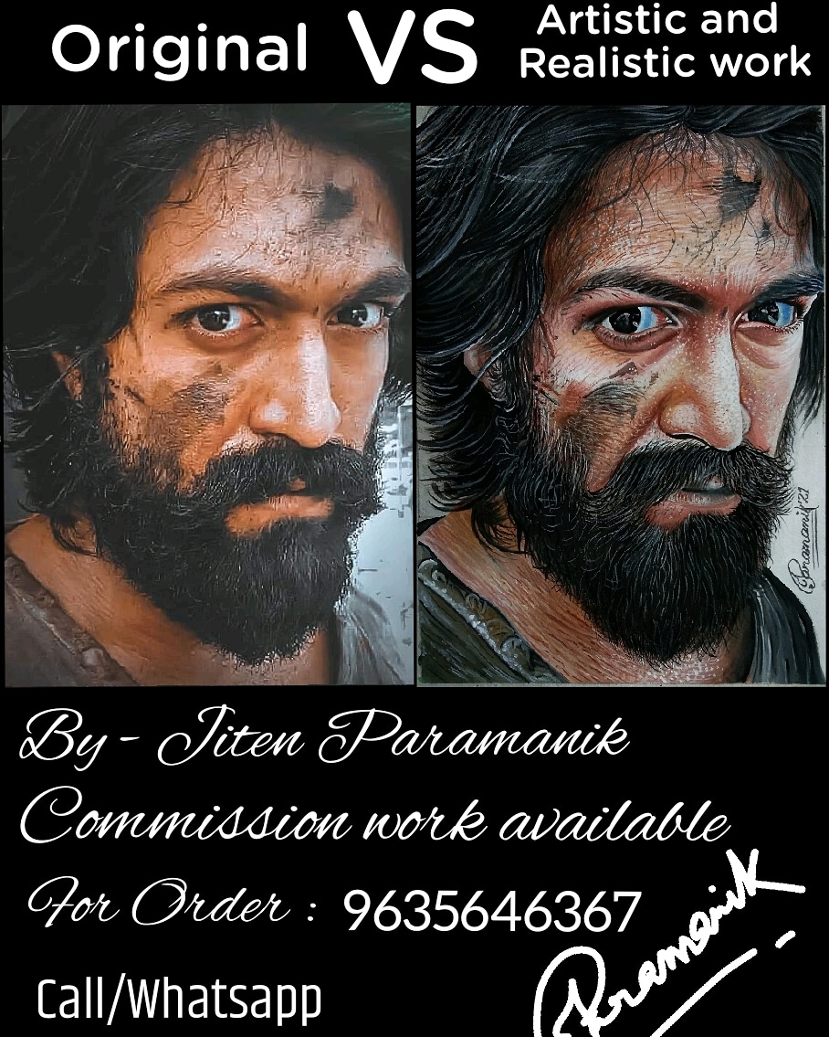 ArtsJiten's tweet photo. By me.
How is it friends???
#KGFChapter2 #KGFChapter2EraFromJuly16 #KGF2Teaser #YashBOSS #artistsontwitter #Artist #portrait #portrait https://t.co/X5LYzOLuaN