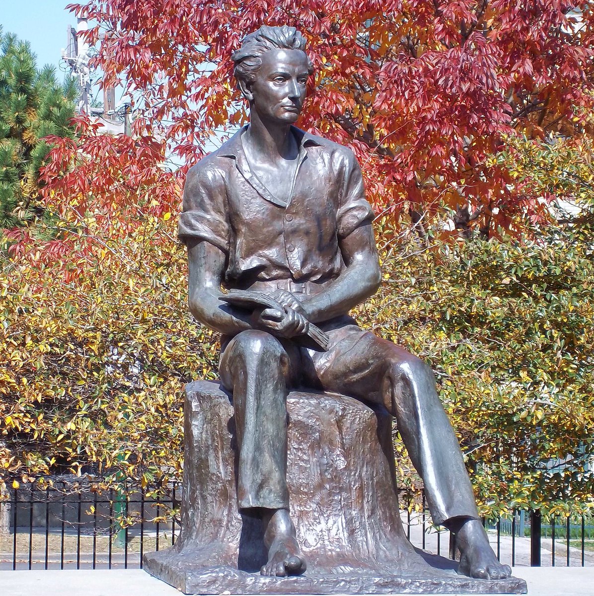 "Character is like a tree and reputation like a shadow. The shadow is what we think of it; the tree is the real thing."     ~ Abraham LincolnYoung Lincoln by Charles Keck at Senn Park, Chicago