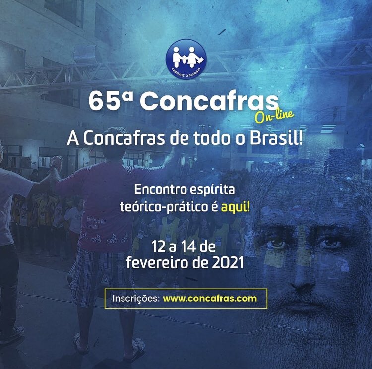 IrmaoFrancisco1's tweet photo. 🔆CHEGOU!!! CONCAFRAS 2021!
🤔Quer saber mais sobre reencarnação, vida após a morte, depressão na visão espírita e muito mais? Não perca essa oportunidade!
🎯Faça agora a sua inscrição
▶️Acesse: https://t.co/onaWQBHRTt
#concafras #concafras2021 #concafrasonline #espiritismo https://t.co/oSCrs1jOGl