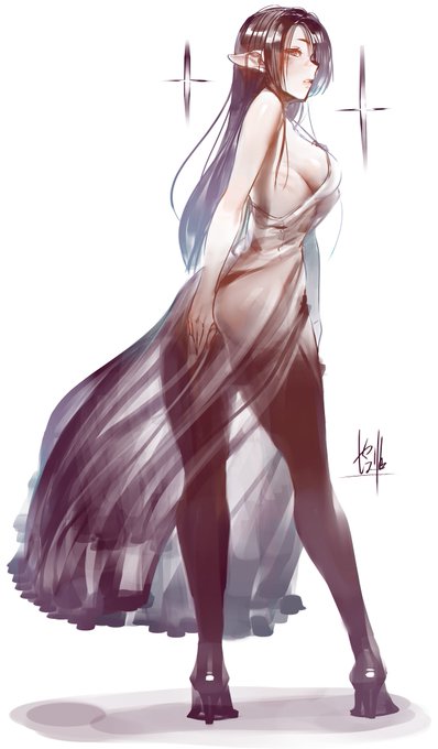 ケツエルフ(`、3_ヽ)_ラクガキ
この筆でのラクガキ慣れて来た 