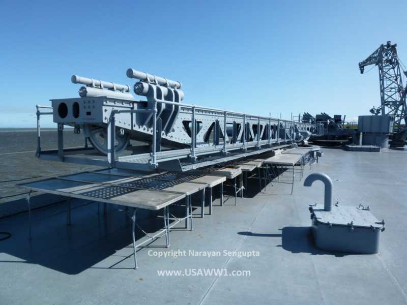 Battleship Alabama - main deck views... The two last ones are of the stern catapults. But they're visible in the top two photos as well! :)