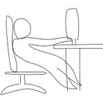 パソコン作業中こんな風に座っていませんか？歩けなくなりますよ!