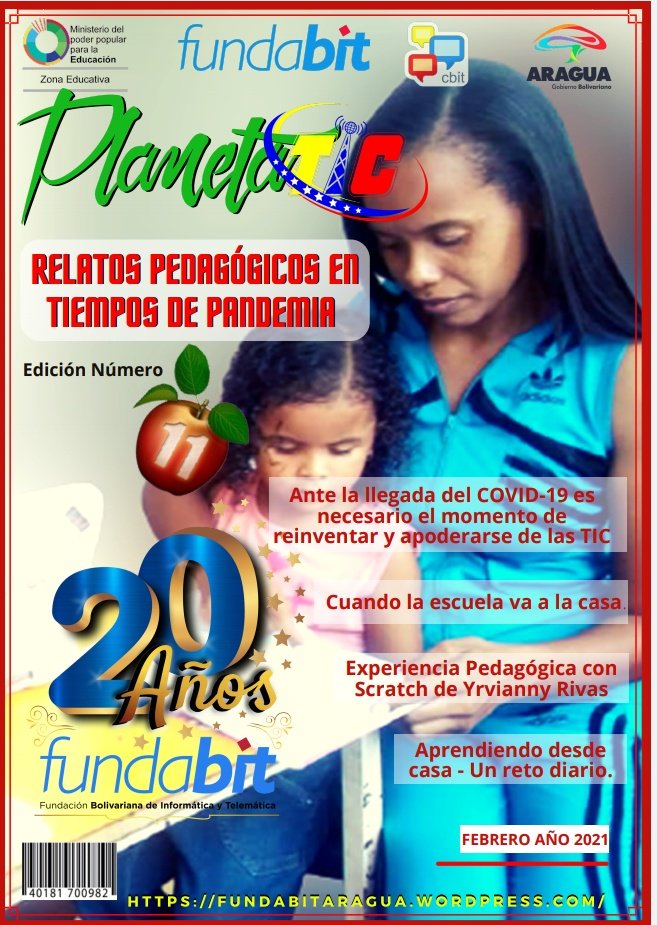 FundabitAragua's tweet photo. #PlanetaTICAragua

En el marco de los 20 Aniversario de @Fundabit_ 🇻🇪✨

#FundabitAragua comparte su publicación de la Revista @PlanetaTIC N° 11 - Febrero 2021 "Relatos Pedagógicos en tiempos de Pandemia" 

#AniversarioFundabit20 

@MPPEDUCACION
@psuvaristobulo
@leoalvacabrera https://t.co/i95yUB67fO