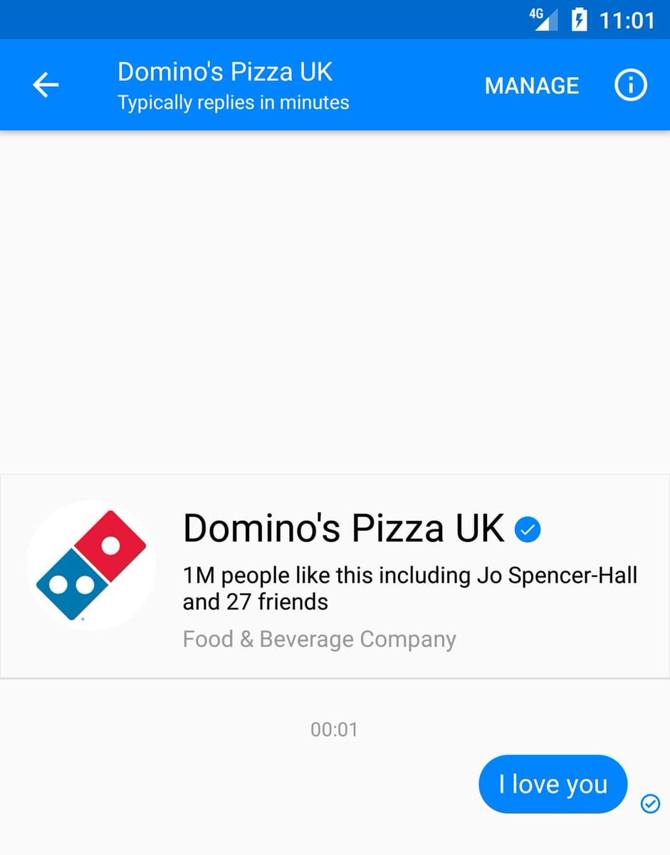 woopclaire's tweet photo. Hey @dominos . Remember the time I drunk messaged you with my feelings and never got a text back. I remember and so does Facebook. Gonna hit up @PapaJohns next time. https://t.co/TwPAUKc6Qa