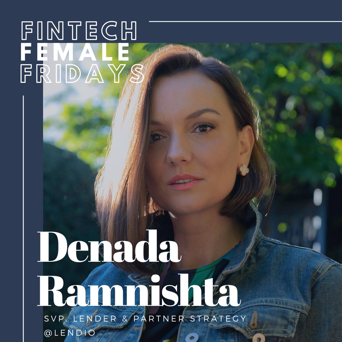 NYCFintechWomen's tweet photo. When joining @Lendio in 2017, @DenadaRamnishta, SVP, Lender &amp; Partner Strategy, was ready to drive the lender and the partner strategy for Lendio’s next-generation marketplace. 
Read all about Denada here: https://t.co/Ll3ioe12r7

#NYCFintechWomen #FintechFemaleFridays https://t.co/NHN7xk4nf1