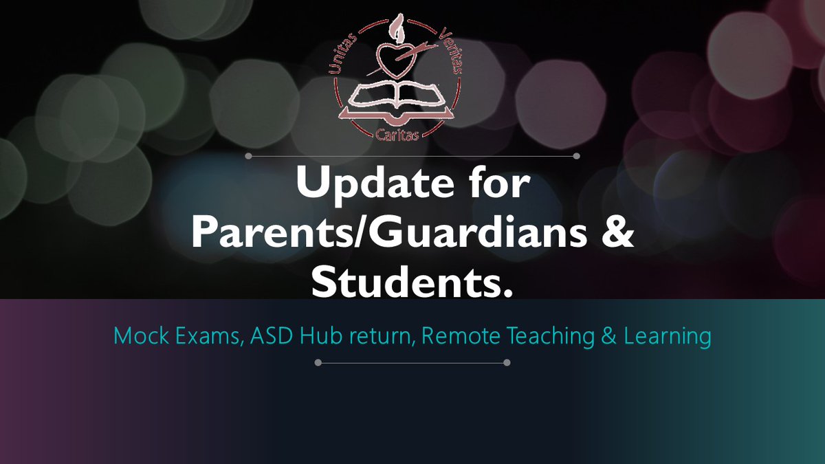 Important information regarding Reports, ASD Hub Opening, Junior Cycle, Leaving Certificate, Mocks &amp; subject choices here. goodcounselcollege.ie/update-feb-12/