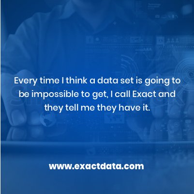 ExactData's tweet image. At Exact Data, nothing is impossible when it comes to the success of our customers! #FactFriday #ExactDataDifference #CustomerExperiences #CustomerService