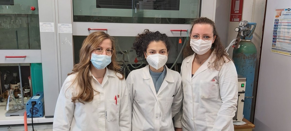 lab_hybrid's tweet photo. Happy International Day of Women and Girls in Science!!! We are so fortunate to work with these three talented and creative women of the @lab_hybrid group! Go girls! @CarlaCalabrese7 @ElisaTrippodo @unipa_it 
#WomenInScience 
#WomenInScienceDay
#womeninscience
#girlsinscience https://t.co/C3RS5IrVmw