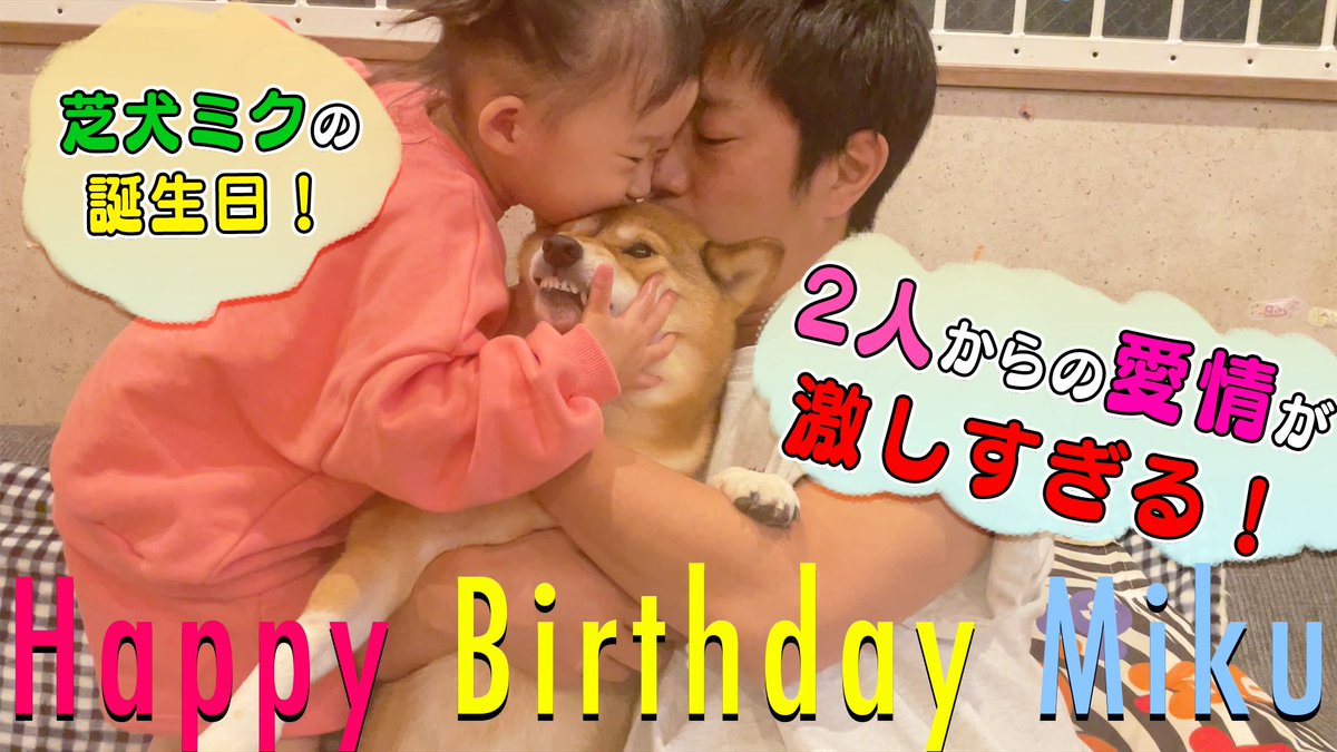 パンサー尾形 なかなか集まれず 家族で愛犬ミクの誕生日の様子を ミク可愛いです よろしくサンキューー T Co Oojbhoyent Youtubeより パンサー尾形 なかなか集まれず 家族で愛犬ミクの誕生日の様子を ミク可愛いです よろしくサンキューー T Co Oojbhoyent Youtubeより