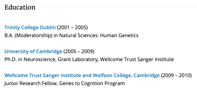 5. Did I forget to mention that TCD got funding from the Bill & Melinda Gates foundation for Vaccine development to the tune of $230,000. Tomas was also sponsored by Wellcome Trust Sanger Institute to complete his Phd in Cambridge. Let's just say he has connections to Big Pharma