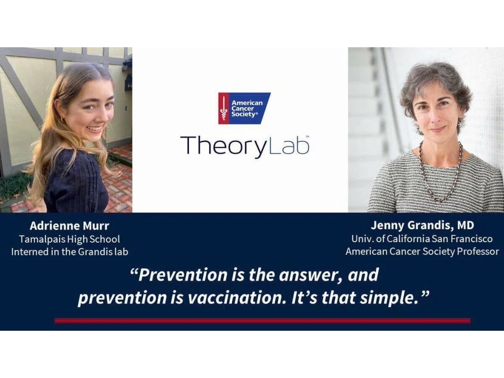 ACS_California's tweet image. ACS TheoryLab just recently crossed the 100 episode mark! Dr. Jenny Grandis and her mentee, Adrienne Murr, joined the #TheoryLab podcast w/ @susannagreer to talk about how a vaccine can prevent HPV-associated cancers. soundcloud.com/user-378624011…  @ACS_Research #HPV #HPVCancerFree