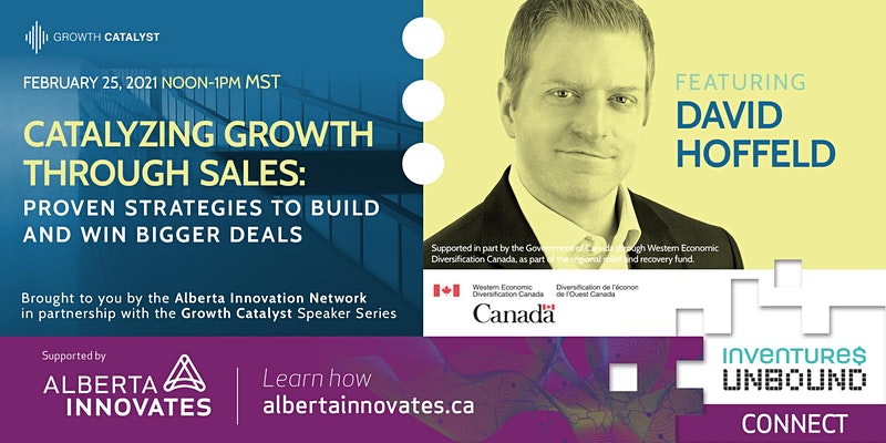 Join the Growth Catalyst program at our Channel Event! 

David Hoffeld helps share how to use social #psychology, #neuroscience, and behavioral economics to dramatically increase your ability to win bigger #sales , more often.🚀

Register now: bit.ly/3acRw40 👈