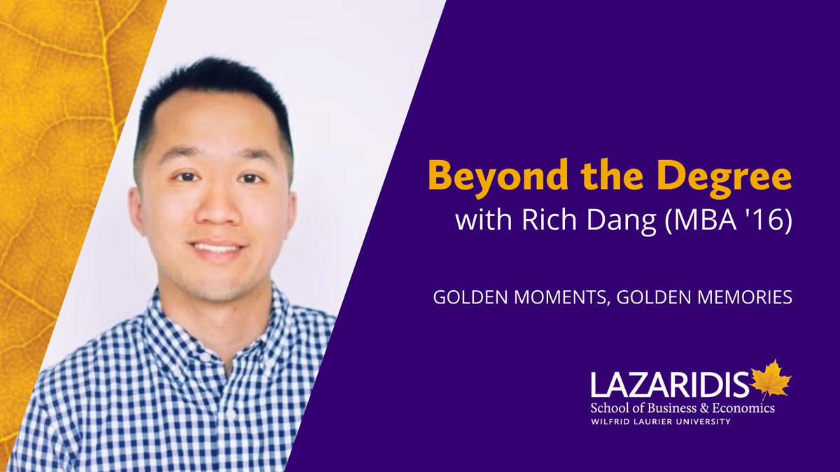 LazaridisSchool's tweet photo. Rich Dang MBA '16, VP Sales at ChefHero talks about his time in the Lazaridis School MBA program in downtown Toronto and his passion for sales in our new video series Beyond the Degree. https://t.co/h805aRlTVU https://t.co/9EjRdO4bP2