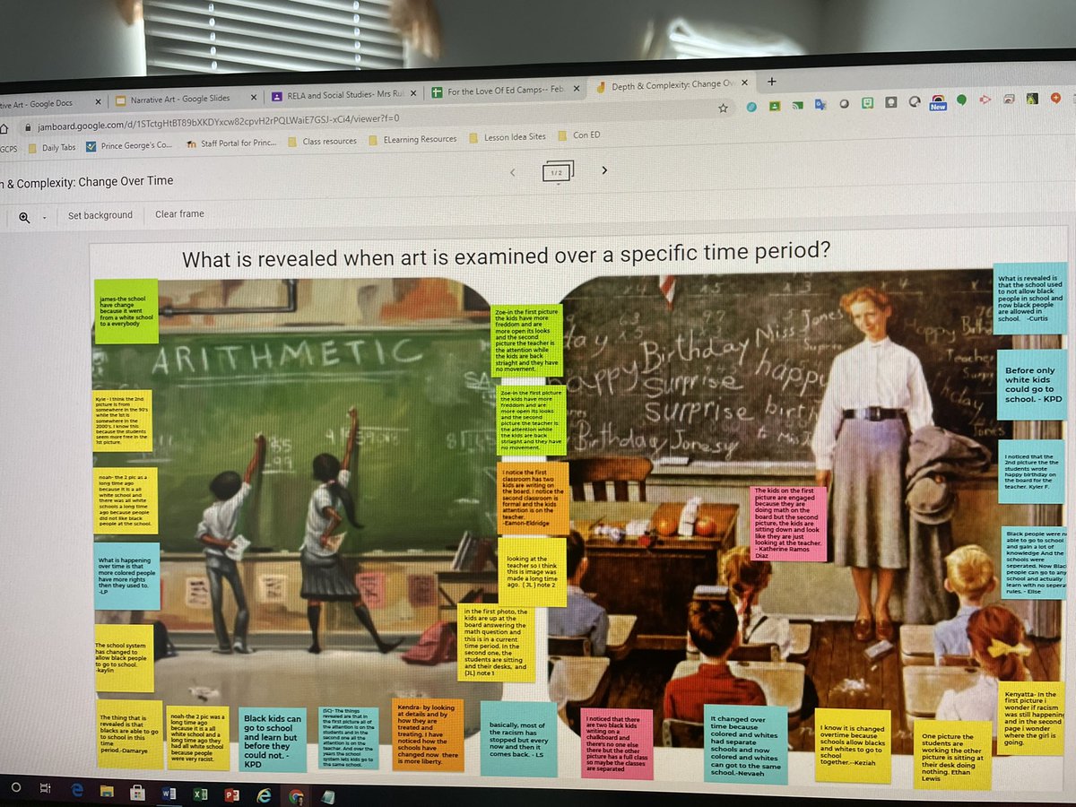 mrsrubinsworld's tweet image. Some lessons turn out great by accident 🤦🏾‍♀️😆... Art Integrated lesson w/ some Depth &amp;amp; Complexity and Black History rolled into one...@CHES_TAG @capitolheightse #5thGradeTAG #artintegration