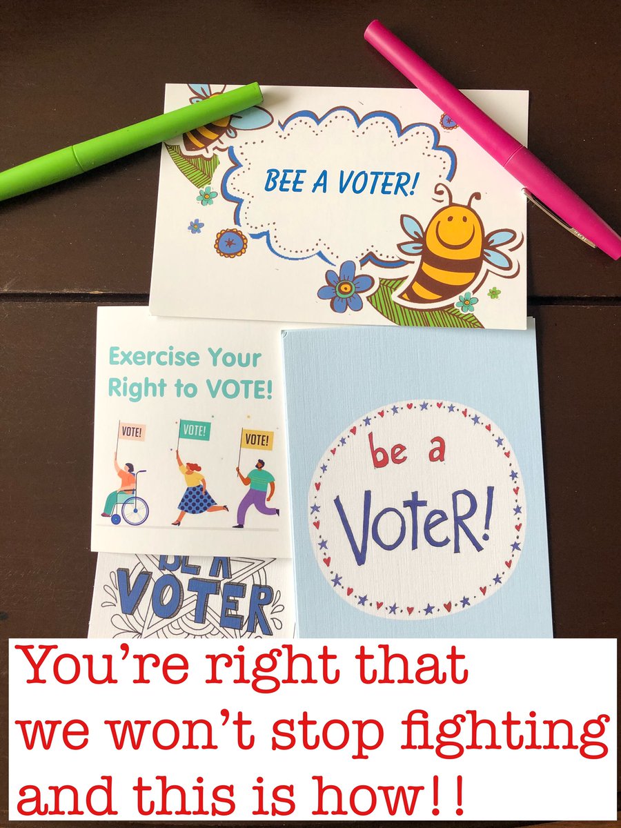 jmsRoxie's tweet photo. You got it!  #PostcardsToVoters https://t.co/XzMM517hkP