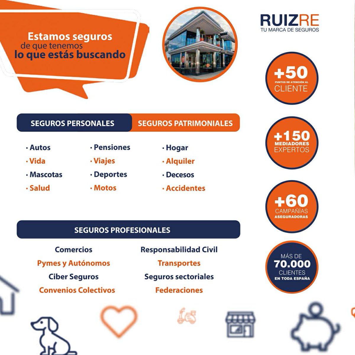 gongruizre's tweet photo. En #GongRuizRe tenemos la mayor oferta de seguros al mejor precio del mercado.
Estamos seguros de que tenemos lo que estás buscando.
Trabajamos con las mejores compañías del mercado.
#RUIZRE TU MARCA DE SEGUROS #CUMPLIMOS https://t.co/HUr8ytw3RR