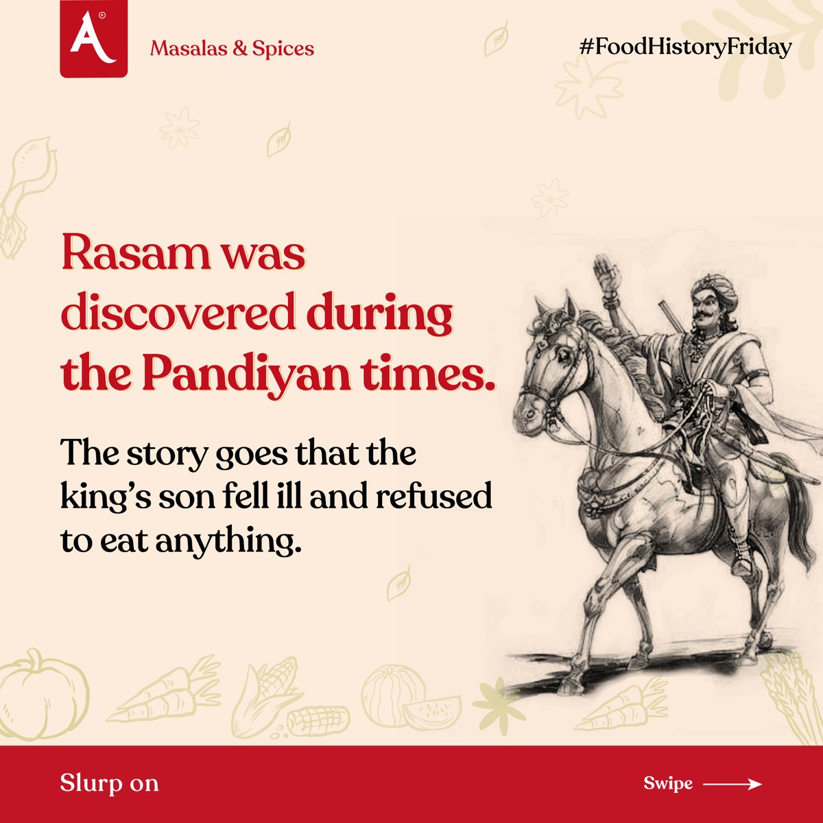 AnnapoornaMasal's tweet image. This peppery concoction had a historic tale behind its discovery. #Rasam will always be a household favourite. Stay tuned to #FoodHistoryFriday and slurp on fables that made its way to tables. #AuthenticSpices #SpiceLife #RegionalSpices #SpiceBlend #RasamPowder #FoodHistory