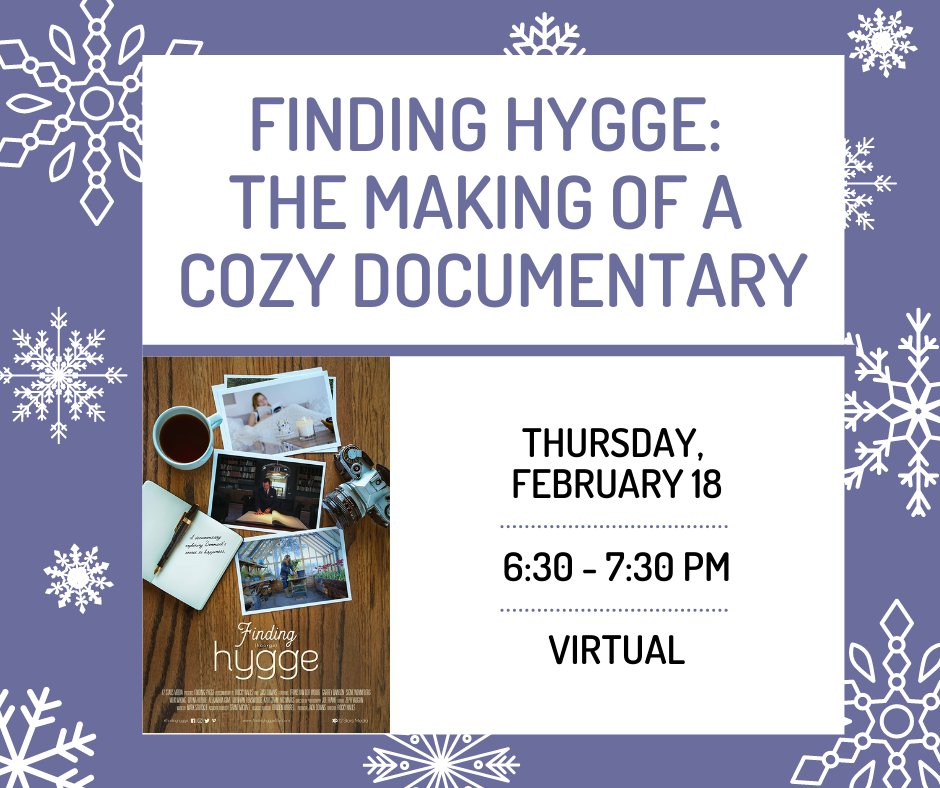 Our friends at <a href="/12StarsMedia/">12 Stars Media</a> take us for a behind-the-scenes look at the making of their award-winning documentary Finding Hygge with local filmmaker and director Rocky Walls. 

Register here: ow.ly/Xmux50DxRHR.
