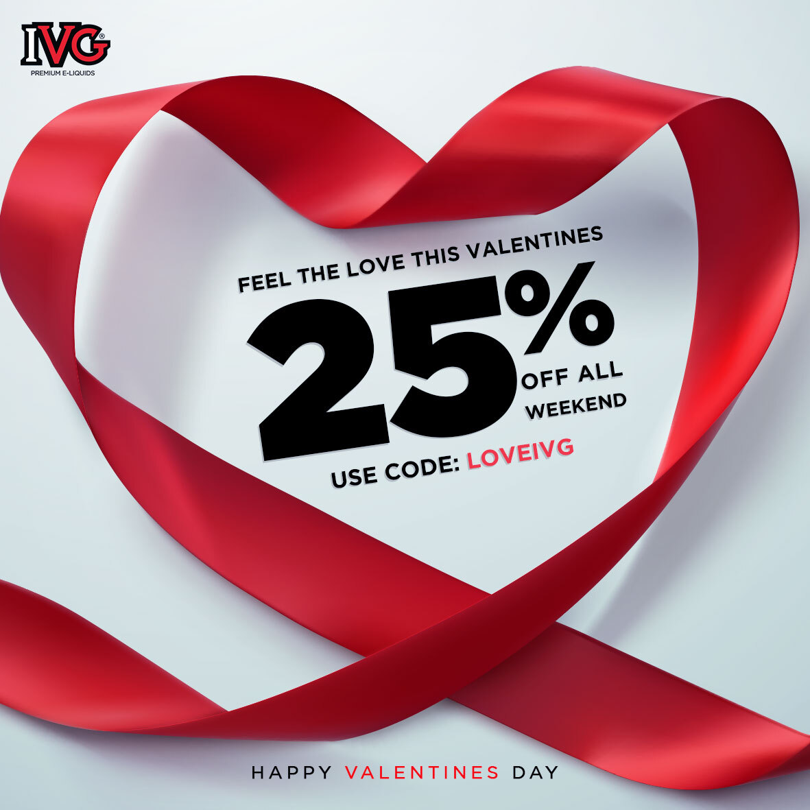 We're feeling the love this weekend, so we're giving you 25% OFF across the whole website to show our loyal customers how much you mean to us! You can thank us later 😉 💘 Pssst...use code "LOVEIVG" at the checkout to receive your discount! - Love IVG x

ivapegreat.co.uk