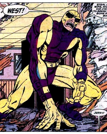 Dr. Jerry McGee - Speed DemonHe became obsessed with his research into hyper physiology, driving away his colleagues and finally his wife. He experimented on himself through steroids and electrode implants, & imbued himself with speed rivaling Flash’s then-top speed of 700 mph.