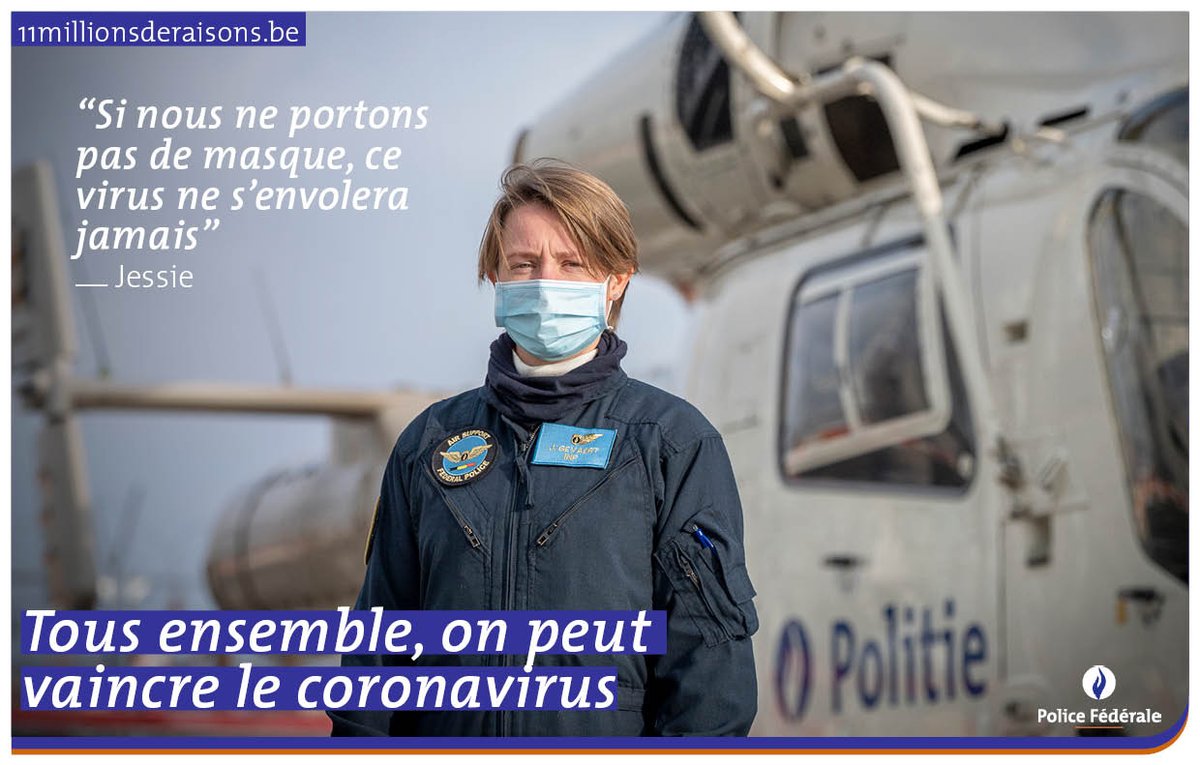 Dans l’hélicoptère, l’observatrice aérienne Jessie, première femme opérationnelle travaillant dans l’appui aérien, porte toujours son masque. Le nombre de membres du personnel autorisés à bord est limité à deux pour l’instant.
#ensemblecontrecorona